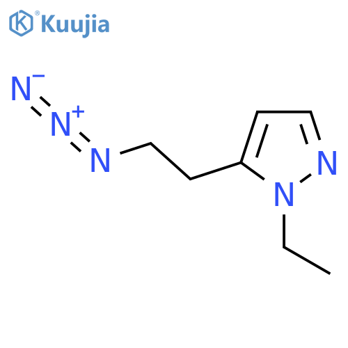 5-(2-azidoethyl)-1-ethyl-1H-pyrazole structure