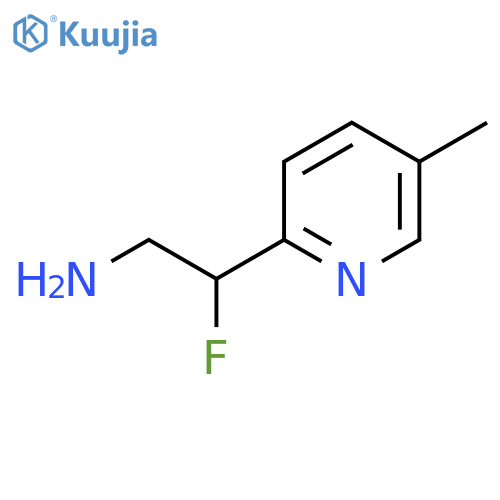 2-fluoro-2-(5-methylpyridin-2-yl)ethan-1-amine structure