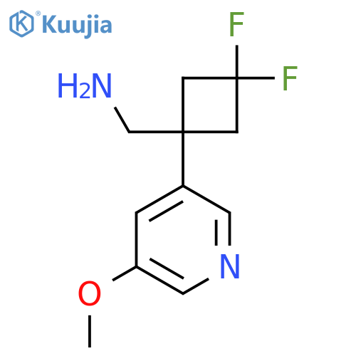 3,3-difluoro-1-(5-methoxypyridin-3-yl)cyclobutylmethanamine structure