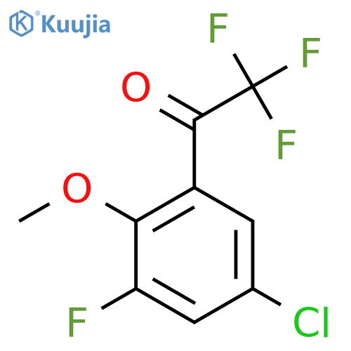 1-(5-chloro-3-fluoro-2-methoxyphenyl)-2,2,2-trifluoroethan-1-one structure