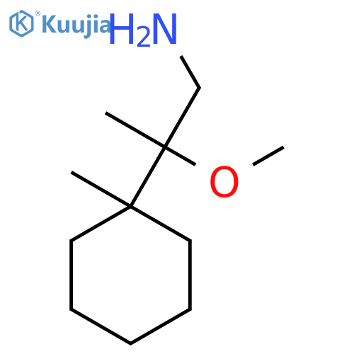 2-methoxy-2-(1-methylcyclohexyl)propan-1-amine structure