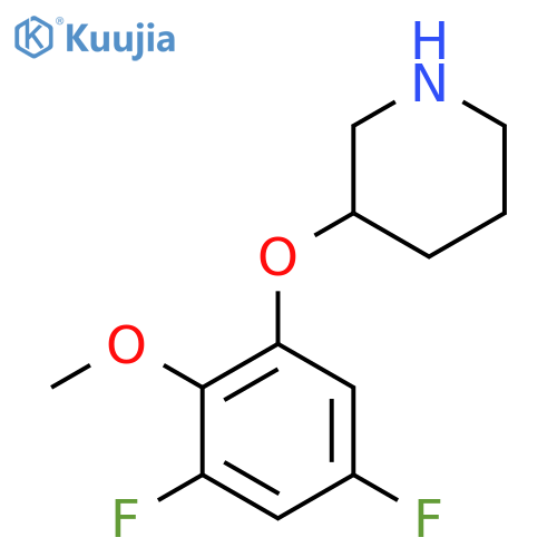 3-(3,5-difluoro-2-methoxyphenoxy)piperidine structure