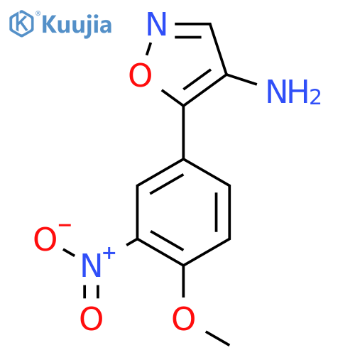 5-(4-methoxy-3-nitrophenyl)-1,2-oxazol-4-amine structure