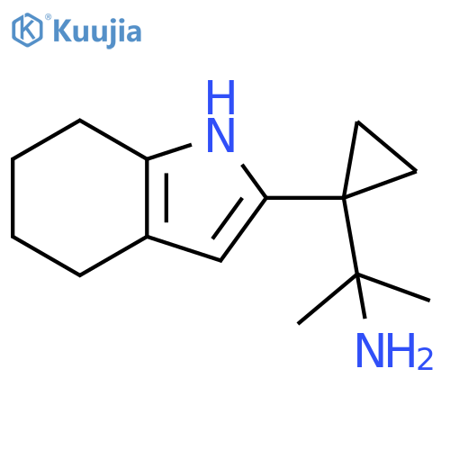 2-1-(4,5,6,7-tetrahydro-1H-indol-2-yl)cyclopropylpropan-2-amine structure