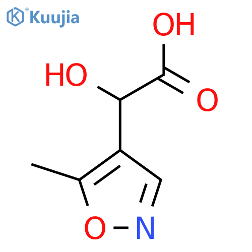 2-hydroxy-2-(5-methyl-1,2-oxazol-4-yl)acetic acid structure