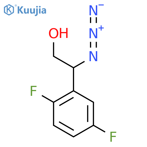 2-azido-2-(2,5-difluorophenyl)ethan-1-ol structure