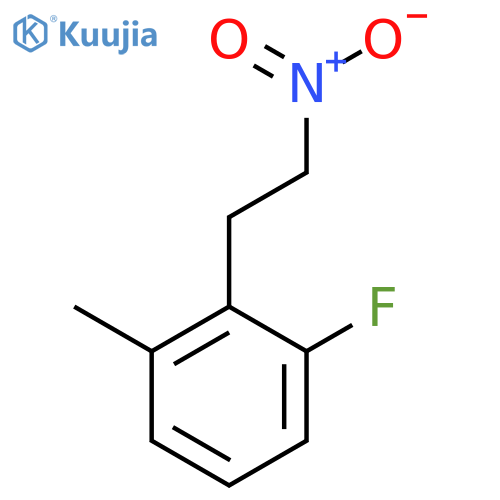 1-fluoro-3-methyl-2-(2-nitroethyl)benzene structure