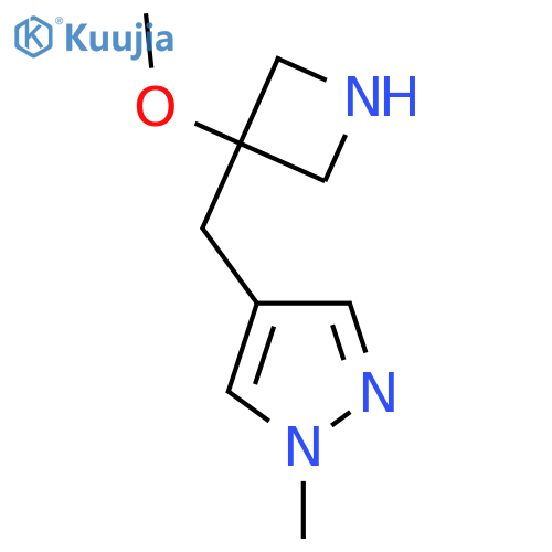 4-(3-methoxyazetidin-3-yl)methyl-1-methyl-1H-pyrazole structure