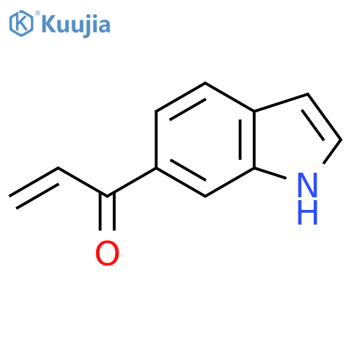 1-(1H-indol-6-yl)prop-2-en-1-one structure