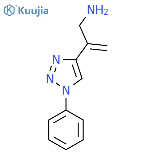 2-(1-phenyl-1H-1,2,3-triazol-4-yl)prop-2-en-1-amine structure