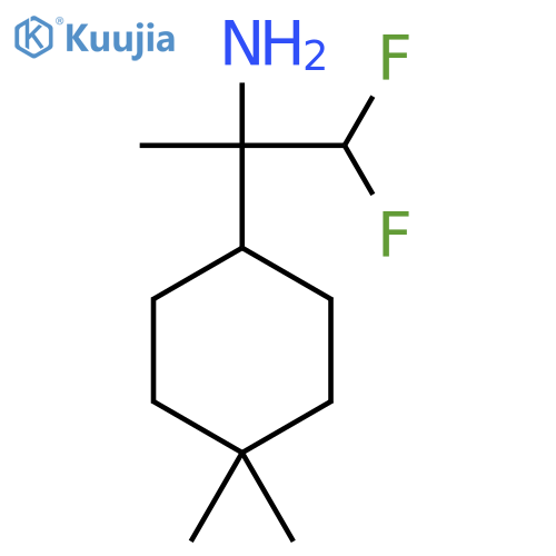 2-(4,4-dimethylcyclohexyl)-1,1-difluoropropan-2-amine structure