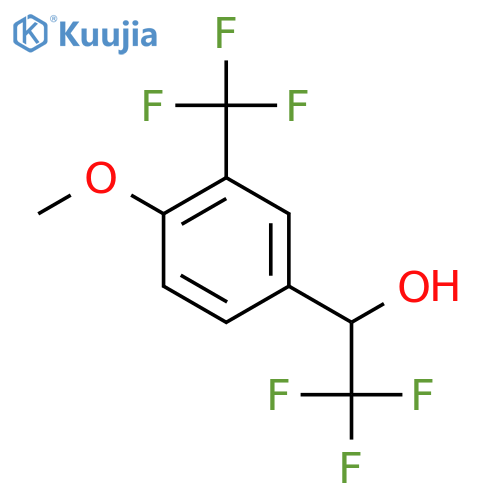 2,2,2-trifluoro-1-4-methoxy-3-(trifluoromethyl)phenylethan-1-ol structure