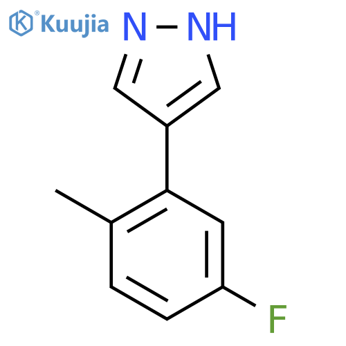 4-(5-fluoro-2-methylphenyl)-1H-pyrazole structure