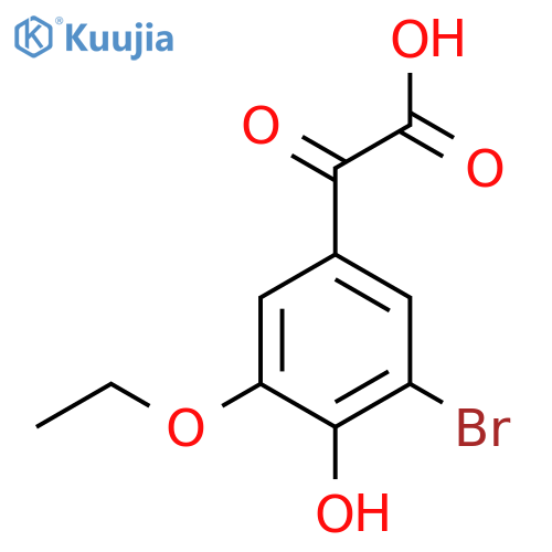 2-(3-bromo-5-ethoxy-4-hydroxyphenyl)-2-oxoacetic acid structure