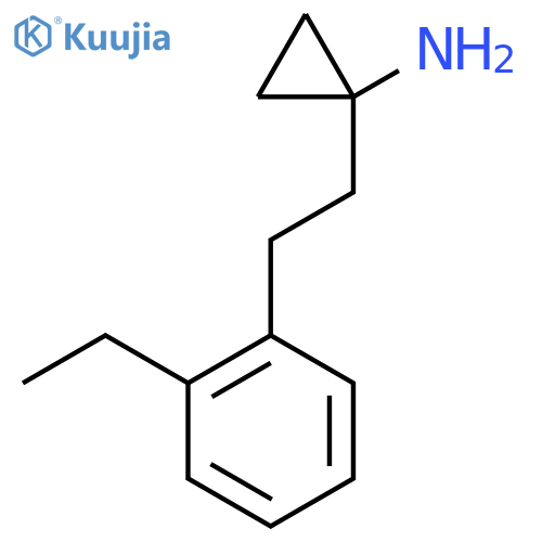 1-2-(2-ethylphenyl)ethylcyclopropan-1-amine structure