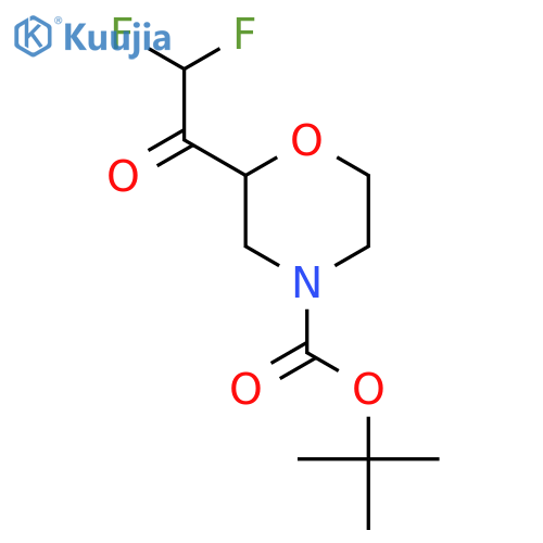 tert-butyl 2-(2,2-difluoroacetyl)morpholine-4-carboxylate structure