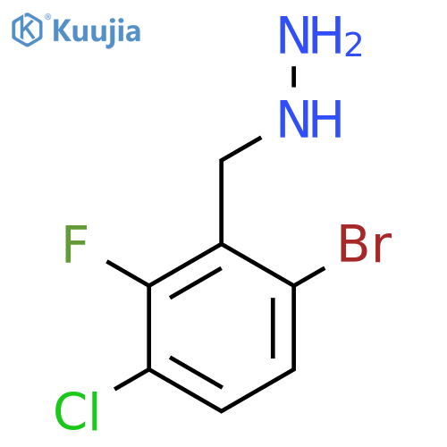 (6-bromo-3-chloro-2-fluorophenyl)methylhydrazine structure