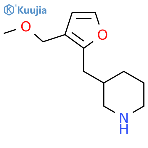 3-{3-(methoxymethyl)furan-2-ylmethyl}piperidine structure
