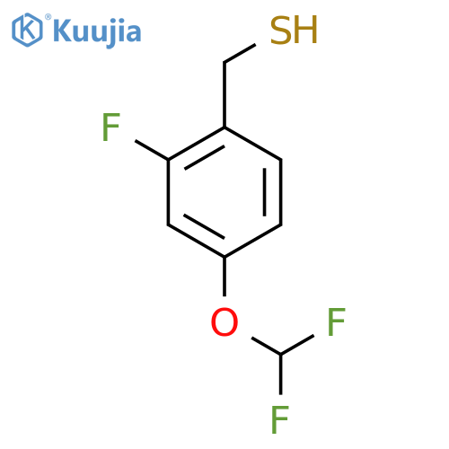 4-(difluoromethoxy)-2-fluorophenylmethanethiol structure