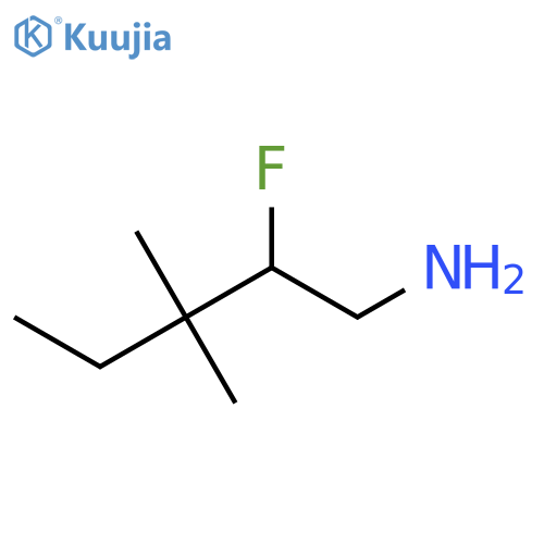 2-fluoro-3,3-dimethylpentan-1-amine structure