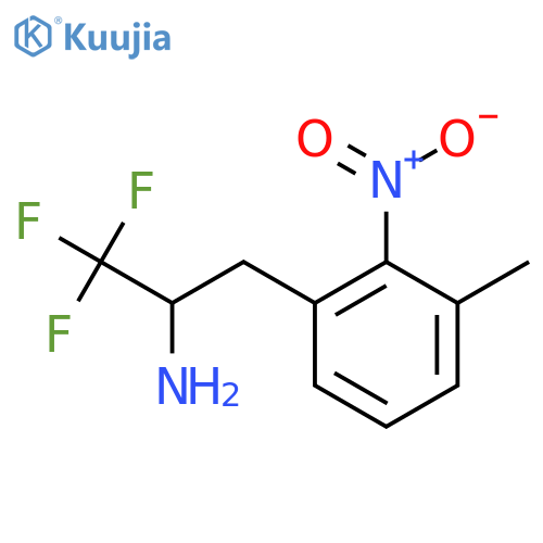 1,1,1-Trifluoro-3-(3-methyl-2-nitrophenyl)propan-2-amine structure