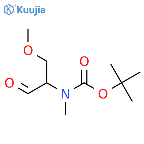 tert-butyl N-(1-methoxy-3-oxopropan-2-yl)-N-methylcarbamate structure