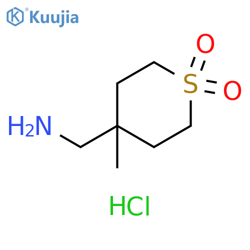 4-(AMINOMETHYL)-4-METHYL-1LAMBDA6-THIANE-1,1-DIONE HYDROCHLORIDE structure