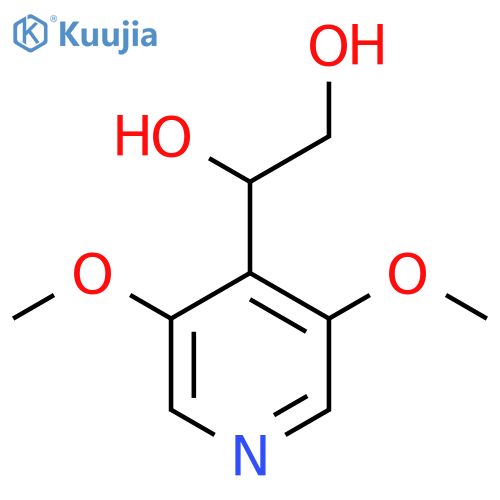 1-(3,5-dimethoxypyridin-4-yl)ethane-1,2-diol structure