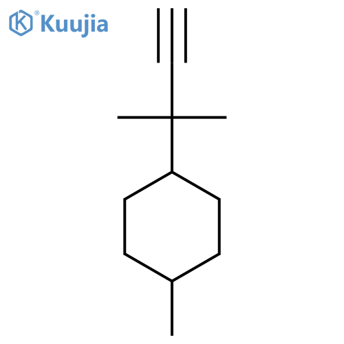 1-methyl-4-(2-methylbut-3-yn-2-yl)cyclohexane structure