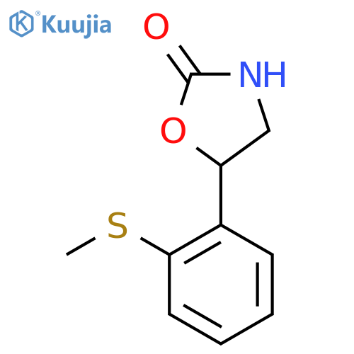 5-2-(methylsulfanyl)phenyl-1,3-oxazolidin-2-one structure