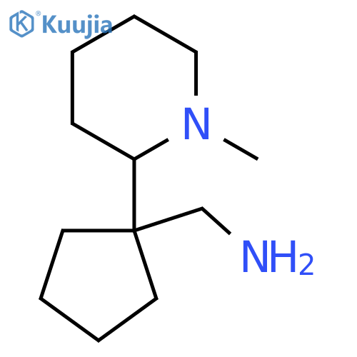 1-(1-methylpiperidin-2-yl)cyclopentylmethanamine structure