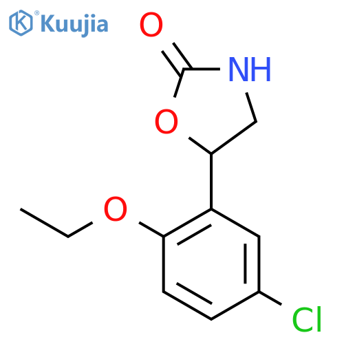 5-(5-chloro-2-ethoxyphenyl)-1,3-oxazolidin-2-one structure