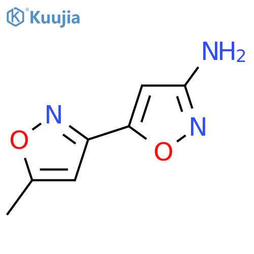 5-(5-methyl-1,2-oxazol-3-yl)-1,2-oxazol-3-amine structure