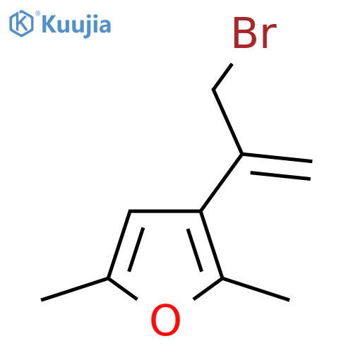 3-(3-bromoprop-1-en-2-yl)-2,5-dimethylfuran structure