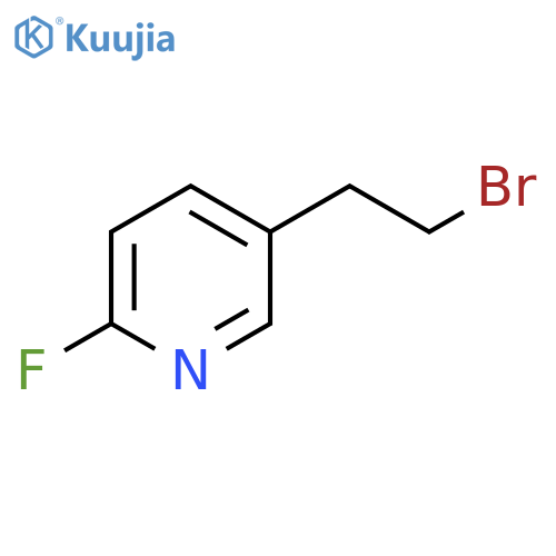 5-(2-bromoethyl)-2-fluoropyridine structure