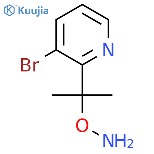 O-2-(3-bromopyridin-2-yl)propan-2-ylhydroxylamine structure