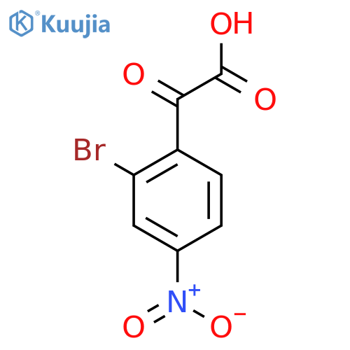 2-(2-bromo-4-nitrophenyl)-2-oxoacetic acid structure
