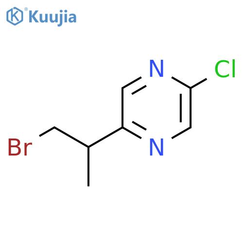 2-(1-bromopropan-2-yl)-5-chloropyrazine structure