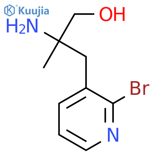 2-amino-3-(2-bromopyridin-3-yl)-2-methylpropan-1-ol structure