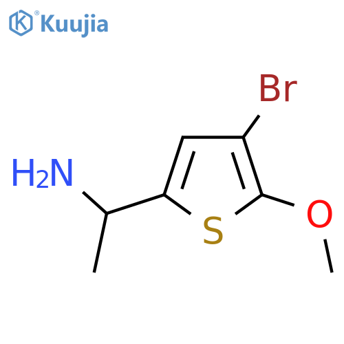 1-(4-bromo-5-methoxythiophen-2-yl)ethan-1-amine structure