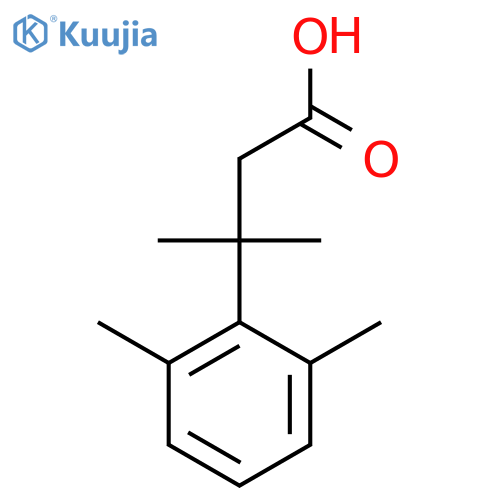 3-(2,6-dimethylphenyl)-3-methylbutanoic acid structure