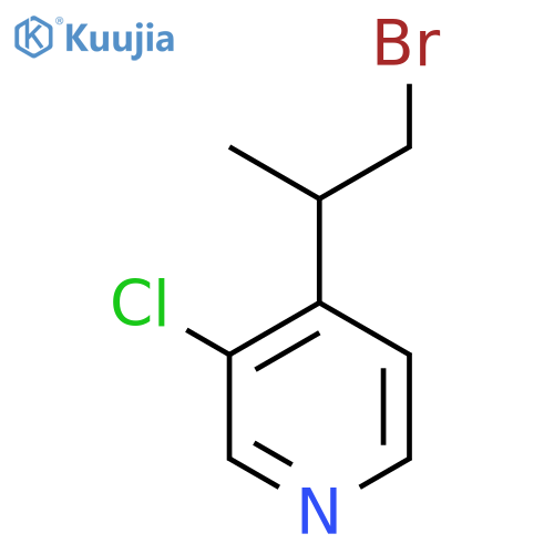4-(1-bromopropan-2-yl)-3-chloropyridine structure