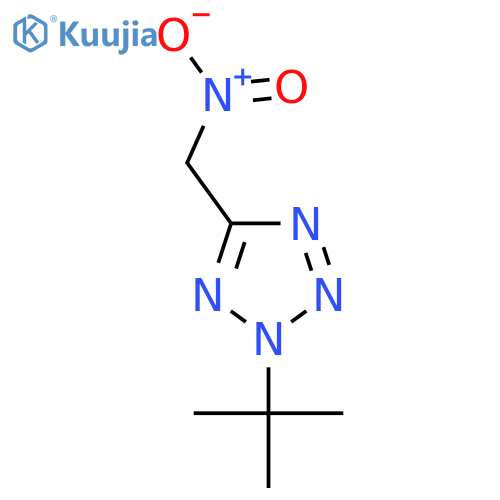 2-tert-butyl-5-(nitromethyl)-2H-1,2,3,4-tetrazole structure