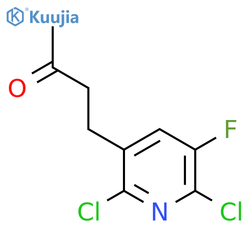 4-(2,6-dichloro-5-fluoropyridin-3-yl)butan-2-one structure