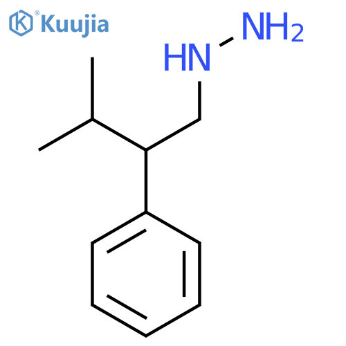 (3-Methyl-2-phenylbutyl)hydrazine structure