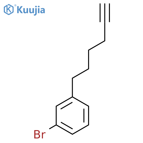 1-bromo-3-(hex-5-yn-1-yl)benzene structure