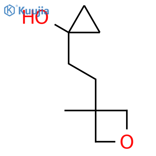 1-2-(3-methyloxetan-3-yl)ethylcyclopropan-1-ol structure
