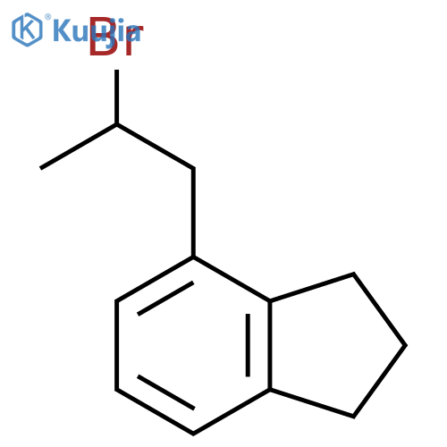4-(2-bromopropyl)-2,3-dihydro-1H-indene structure