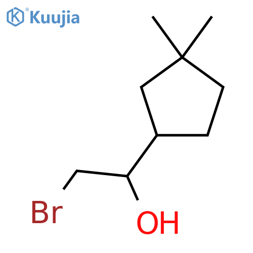 2-bromo-1-(3,3-dimethylcyclopentyl)ethan-1-ol structure