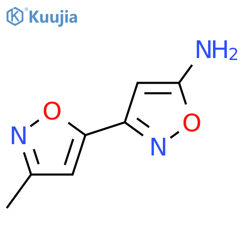 3-(3-methyl-1,2-oxazol-5-yl)-1,2-oxazol-5-amine structure